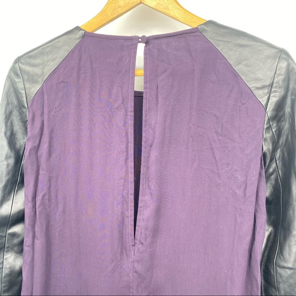 Mason Michelle Mason Lambskin Sleeve Purple Picture - Picture 3 of 5